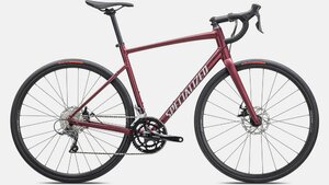 Specialized ALLEZ E5 DISC 56 MAROON/SILVER DUST/FLO RED
